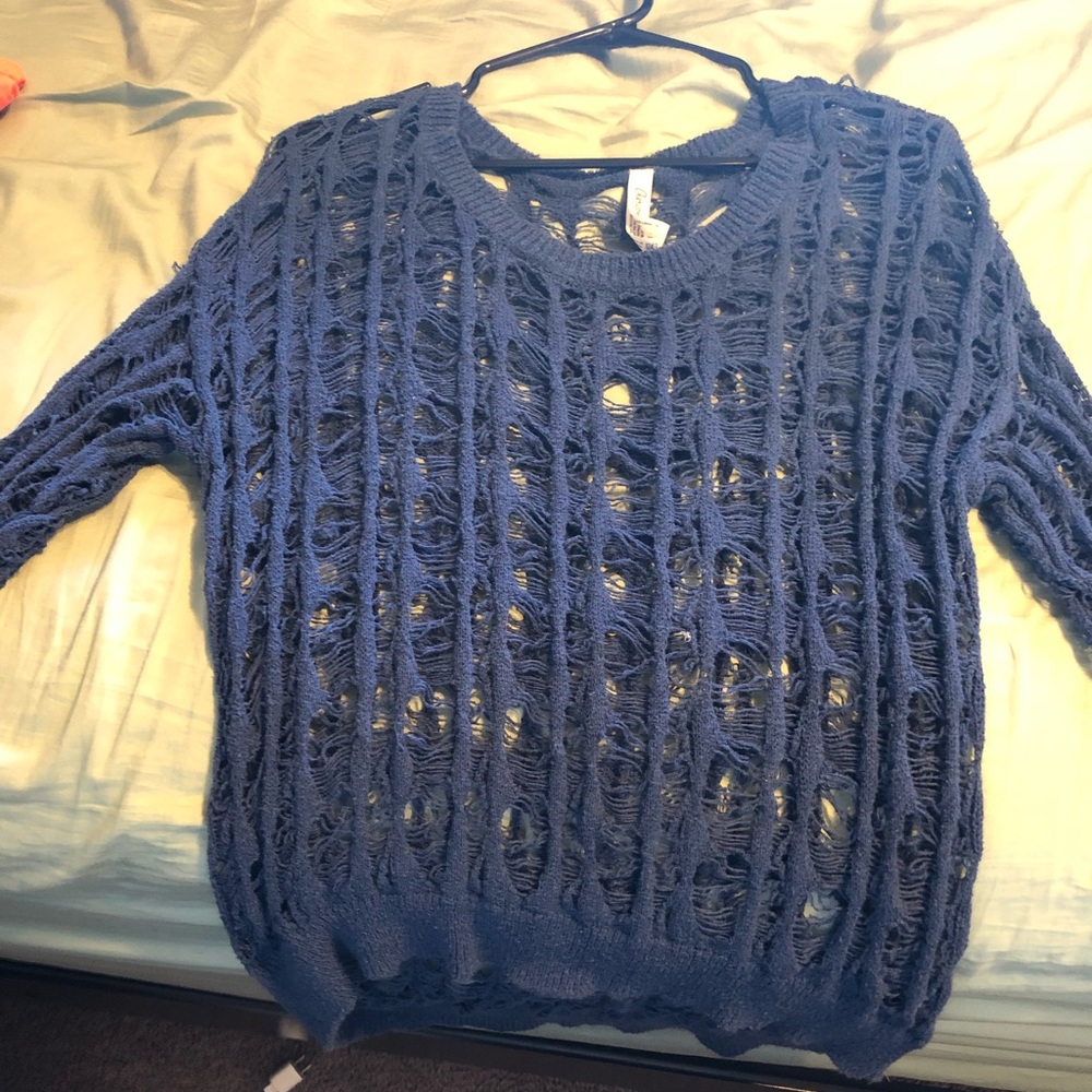 Off the shoulder high low sweater for Aeropostale